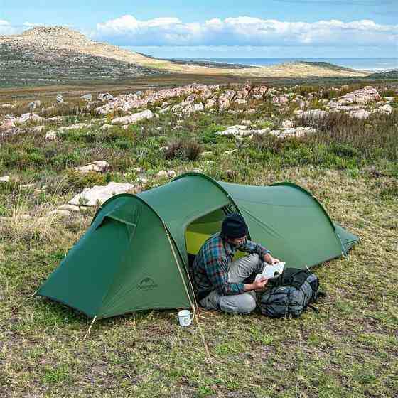 Намет двомісний з футпринтом Naturehike Opalus NH20ZP001, 210T, помаранчевий Київ
