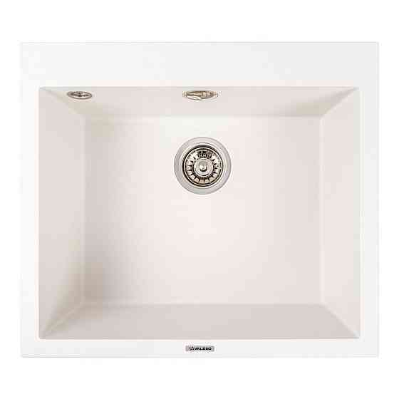 Кухонна гранітна мийка 5750 DAVINA VALESO білосніжна Коломыя