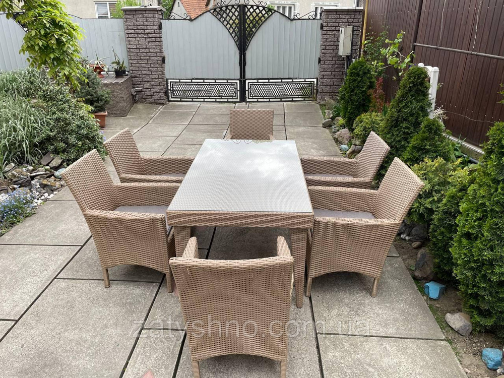 Ротанговая мебель  с 6 креслами и большим столом Киев - изображение 7
