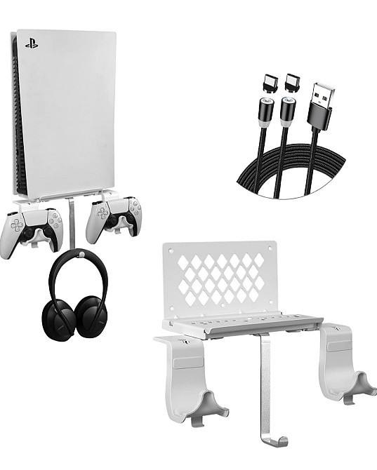 Кронштейн для настінного кріплення 5 в 1 для PlayStation 5 (PS5) Луцьк - фото 1