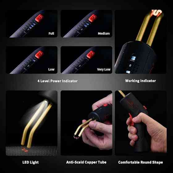 Комплект для ремонта пластиковых деталей (Термостеплер аккумуляторный) AEROPRO A702 Одесса