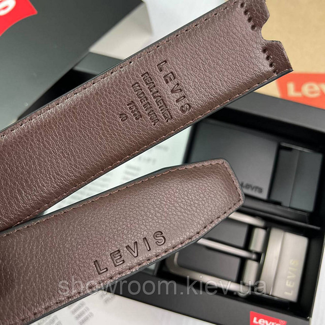 Чоловічий подарунковий набір (ремінь із двома пряжками) Levis (511) Київ - фото 5