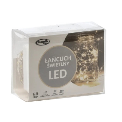 Гірлянда Chomik Гірлянда-струна 6,2 м, 60 LED теплий білий, 3АА батар., ІР44 (5900779802650) Вінниця - фото 3