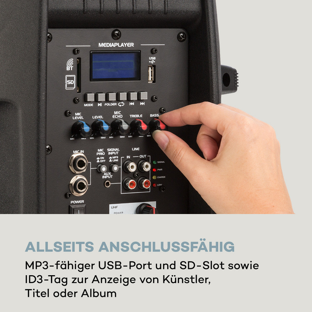 Мобильная акустическая система Streetstar 10 10-дюймовый (25,5 см) низкочастотный микрофон УВЧ-микрофон 400 Вт Ровно - изображение 8