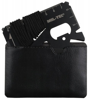 Многофункциональный Мультитул - карта для выживания 12в1 Mil-Tec от Sturm (15408102) Black Нововолынск - изображение 4