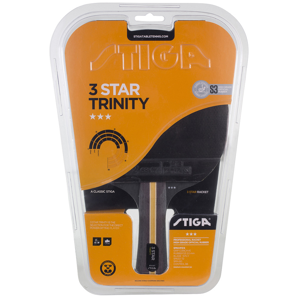 Ракетка для настільного тенісу Stiga Trinity 3 Star FL (1213-3616-01) Київ - фото 4