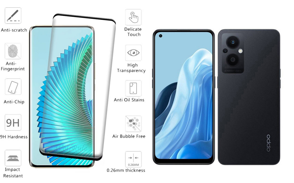 Захисне скло HyperGlass Pro для OPPO Reno 8 Lite 5G – максимальна чутливість та захист Київ - фото 2