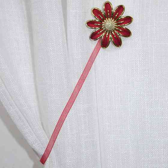 Магніти для штор і гардин (158м) Грейс набір 2 шт Червоний з золотистим (81-069) Київ