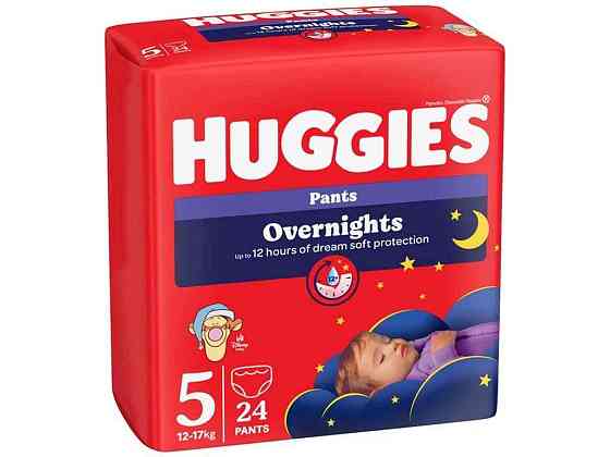 Підгузки-трусики №5 24шт Overnights Pants 12-17кг ТМ HUGGIES Київ