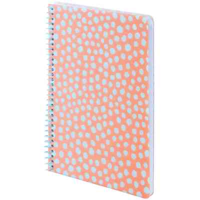 Блокнот Axent на спіралі А5 80 аркушів, клітинка, пластикова обкладинка, персиковий (8462-3-A) Вінниця