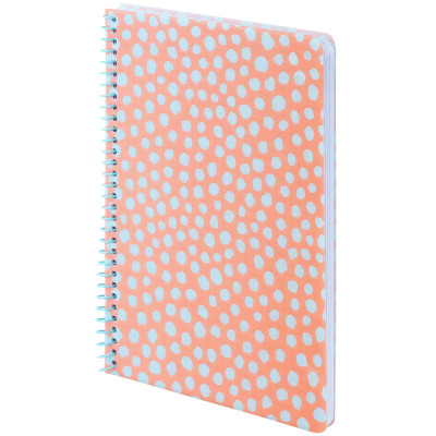 Блокнот Axent на спіралі А5 80 аркушів, клітинка, пластикова обкладинка, персиковий (8462-3-A) Вінниця - фото 2