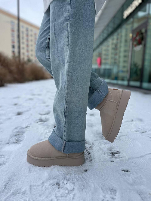 Hengji Угги жіночі HENGJI T38-3 бежеві (зима, замша натуральна) (5739) 38 Коломыя - изображение 7