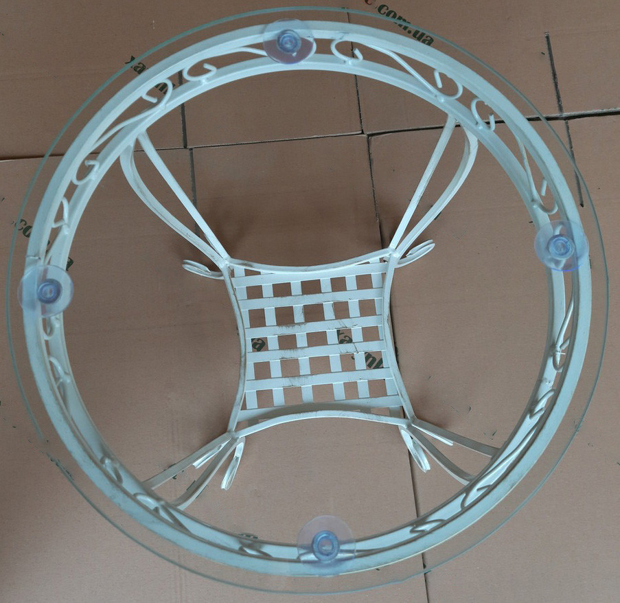 Столик журнальний кований круглий М-095 Б4582 Бежевий Київ - фото 2