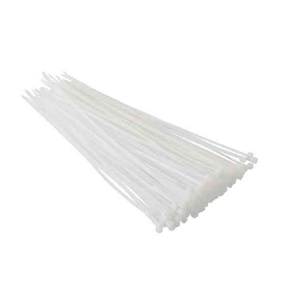 Хомут пластиковый, 2,5×200 мм, 100 шт/упак, белый INTERTOOL TC-2520 Киев