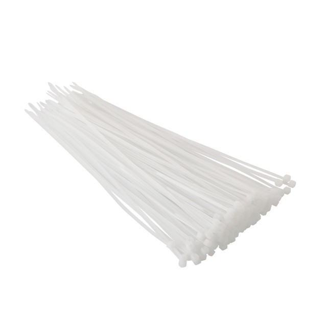 Хомут пластиковый, 2,5×200 мм, 100 шт/упак, белый INTERTOOL TC-2520 Киев - изображение 2