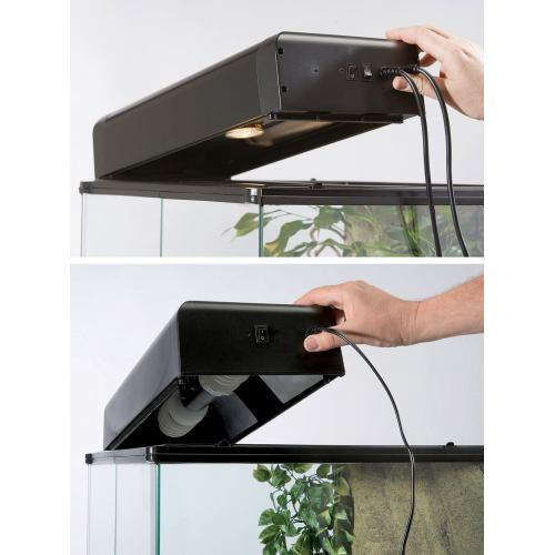 Світильник ExoTerra для тераріумів Compact top для ультрафіолетових ламп пластик метал E27 30х9х15 см Київ - фото 4