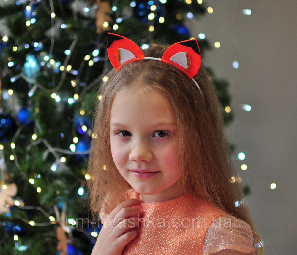 Обруч с ушками Лисичка Ушки Лисички Ушки Белочки Кривой Рог - изображение 1