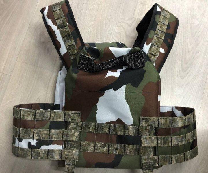 Плитоноска тактическая жилет со стропами Molle под плиты 25х30см (Камуфляж) Винница - изображение 6