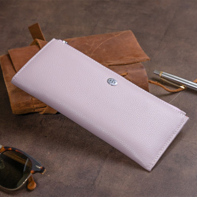 Кошелек ST Leather Из кожи женский Лиловый (19327) Винница - изображение 5