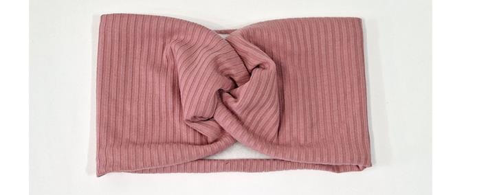 Пов'язка жіноча утеплена пудрова Київ - фото 1