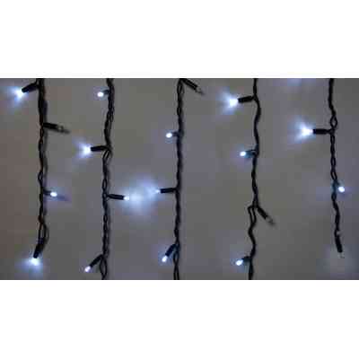 Гірлянда Delux Icicle 75LED 2x0.7m 18 flash білий/чорний IP44 EN (90012952) Вінниця