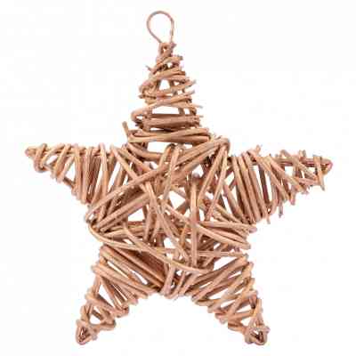 Украшение декоративное YES! Fun Звезда ротанговая золотая объемная 25 см (974268) Винница