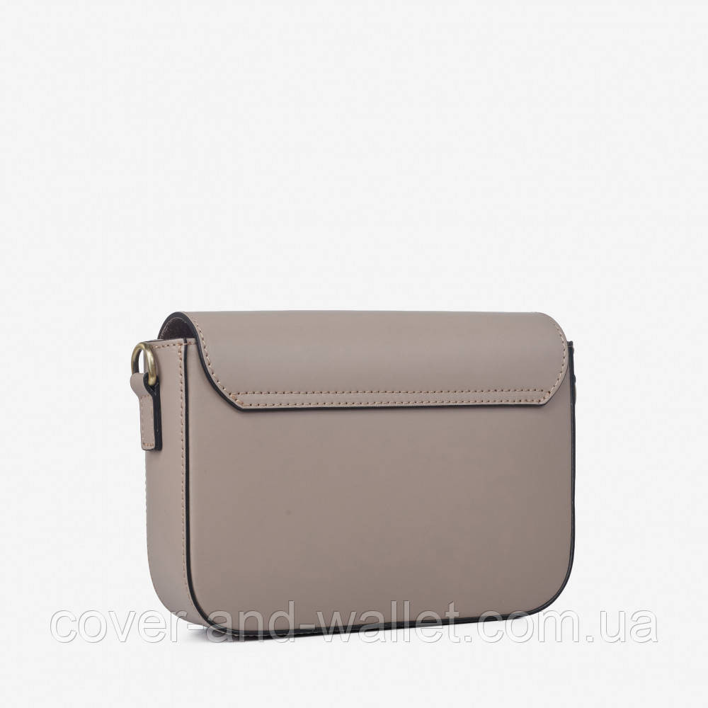 Женская сумка кросс-боди в стиле селин из гладкой кожи черного цвета Virginia Conti Киев - изображение 2