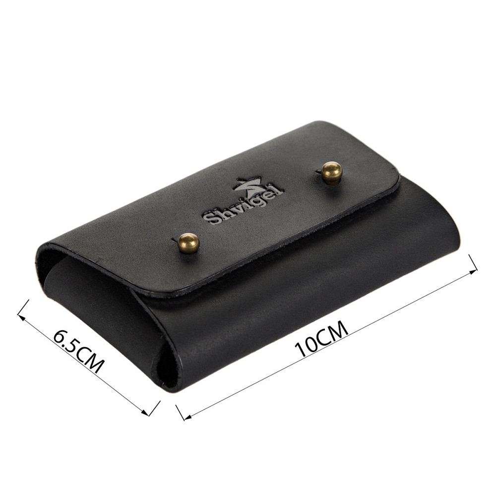 Визитница SHVIGEL 16159 из натуральной винтажной кожи Черная Киев - изображение 4