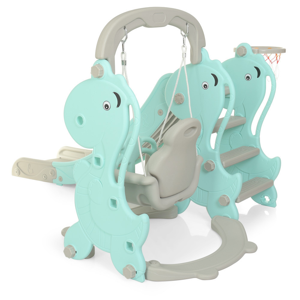 Детский игровой комплекс Bambi 3в1 горка качеля баскетбол (YG2020-2-4) для детей Киев - изображение 8