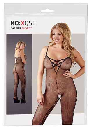 Бодистокинг - 2550059 NO:XQSE Net Catsuit Black - 2XL/3XL Sex Aura Киев