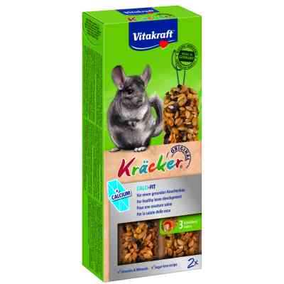 Ласощі для гризунів Vitakraft Kracker з кальцієм для шиншил 2 шт (4008239250629) Вінниця