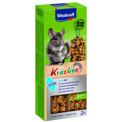 Лакомство для грызунов Vitakraft Kracker с кальцием для шиншилл 2 шт (4008239250629) Винница - изображение 1