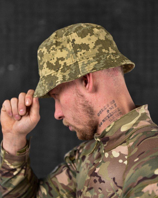 Панама чоловіча тактична маскувальна піксель герб ВТ6680 Одеса - фото 8