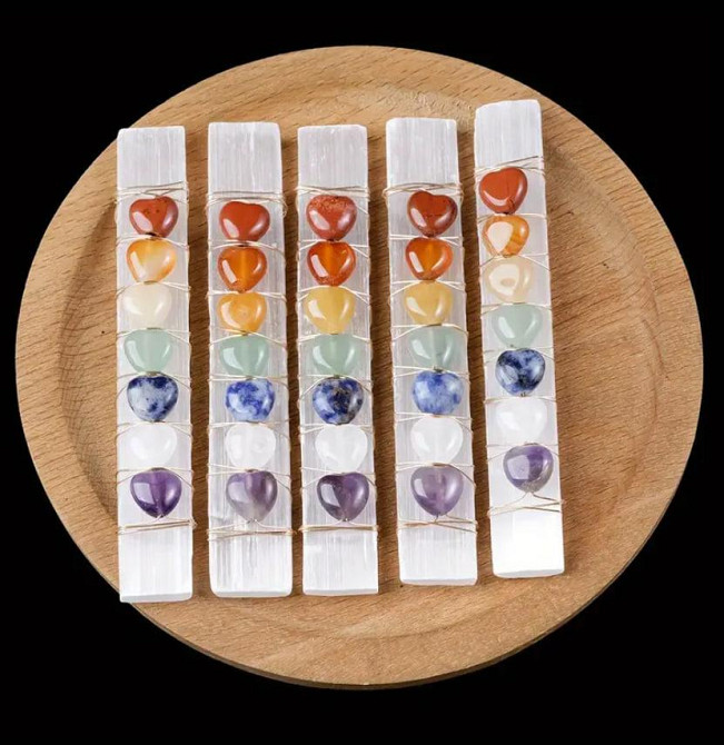 Палочка из натурального селенита 