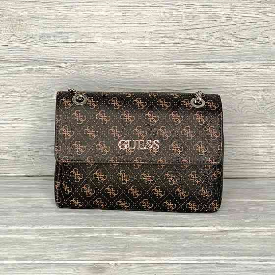 Женская сумка на плечо Guess (3385) коричневая Киев