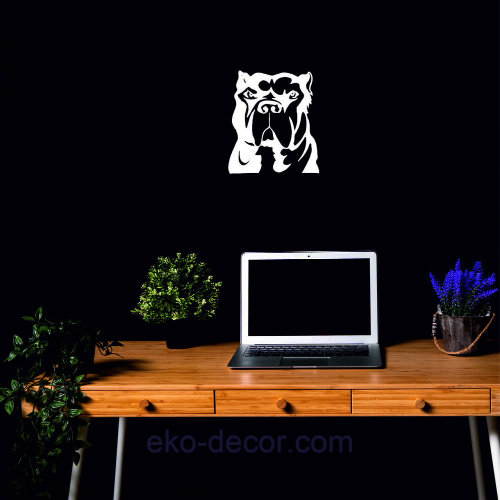 Декоративне настінне Панно «Кане-корсо», Декор на стіну 90*79 см., Білий Київ - фото 3