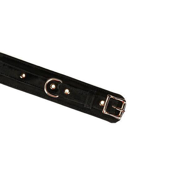 Наручники Liebe Seele Boudoir Amor Wrist Cuffs Black, з’єднувальний ланцюжок на карабінах Sex Aura Київ - фото 5