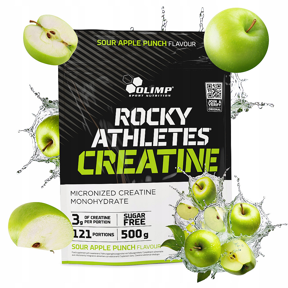 Креатин моногидрат Olimp Rocky Athletes Creatine 500 г, Apple punch Луцк - изображение 2