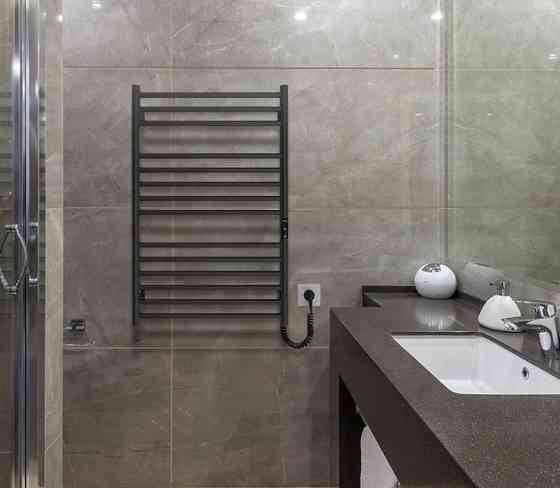 Електрична рушникосушка HF Greenwich 770х530 TR K чорна матова Київ