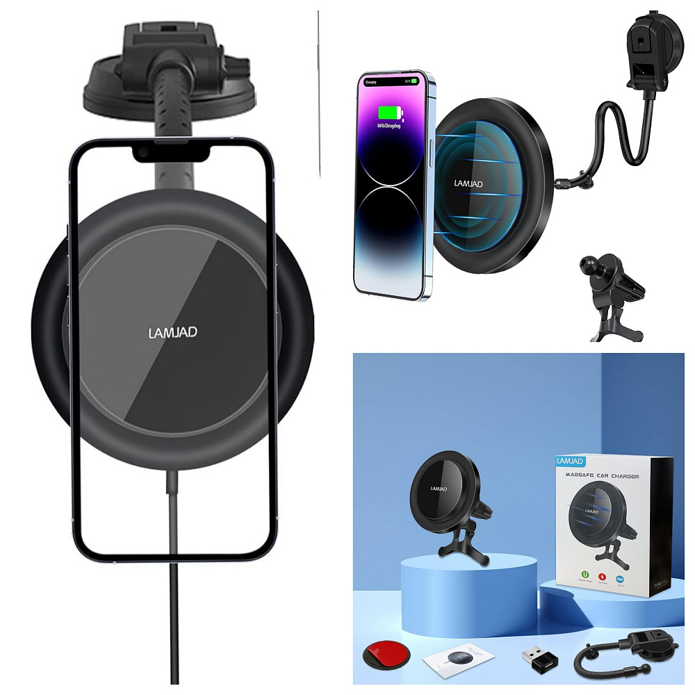 Безпровідна автомобільна зарядка LAMJAD M8 Луцк - изображение 1