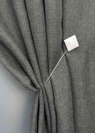 Магніти для штор і гардин Квадрат набір 2 шт Білий (81-279) Київ