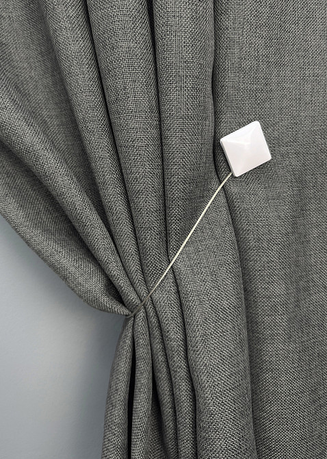 Магниты для штор и гардин Квадрат набор 2 шт Белый (81-279) Киев - изображение 5