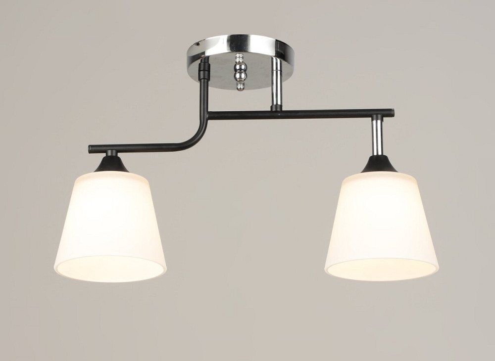 VALESO Люстра стельова на 2 плафони VALESO K2311/2, чорний/хром Киев - изображение 1