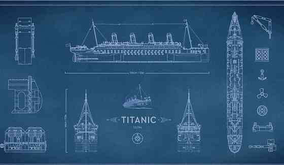 Конструктор Титанік/ Titanic, 135см, 9090 деталей (10294) Київ