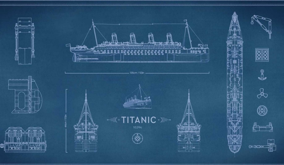 Конструктор Титанік/ Titanic, 135см, 9090 деталей (10294) Киев - изображение 5