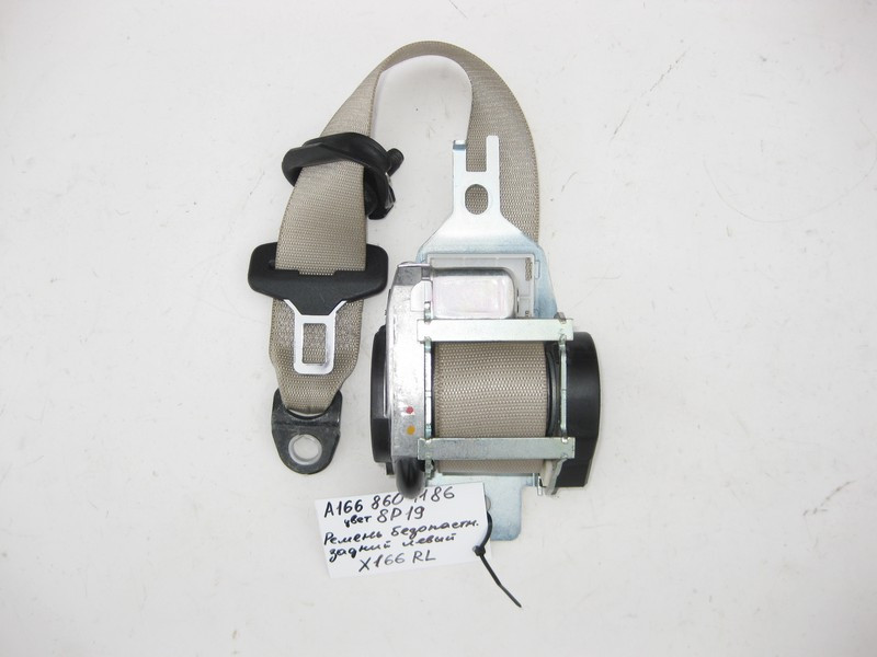 Mercedes-Benz  A1668601186 8P19 Ремінь безпеки задній лівий бежевий GL X166 Одеса - фото 1