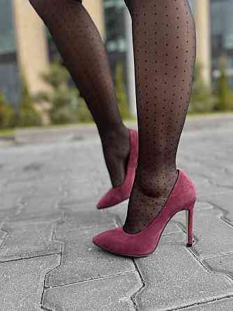 Nivelle Туфлі жіночі NIVELLE бордові натуральна замша каблук 11 см 35р.37р. (5249) Коломия