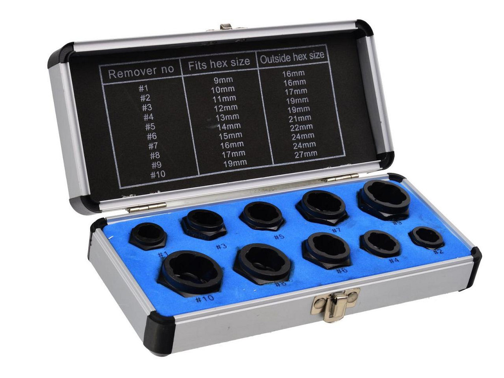 Набір Екстракторів "GeKo" для болтів і гайок розміами  9 - 19мм , к-т 10шт. [CrMo] Київ - фото 1