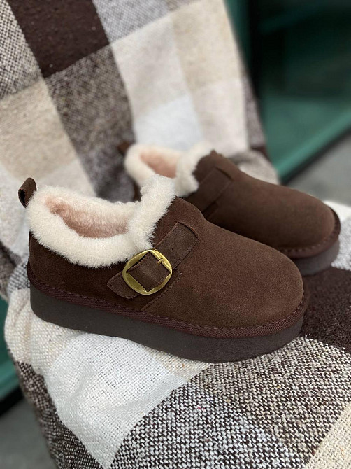 Угги жіночі ALLSY 202033 коричневі (зима, замша натуральна) (6012) Коломия - фото 9