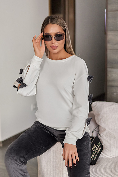 Модний велюровий костюм двійка "Dolce" | Норма і батал Графіт, 54-56 Київ - фото 4